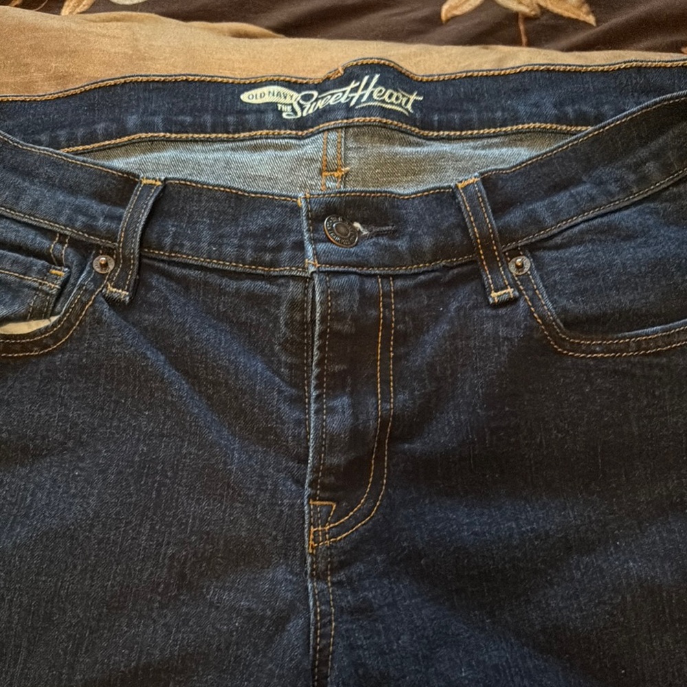 Old Navy Blue Straight Leg Jeans Classic Style